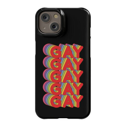 Gay Retro Rainbow Phone Case